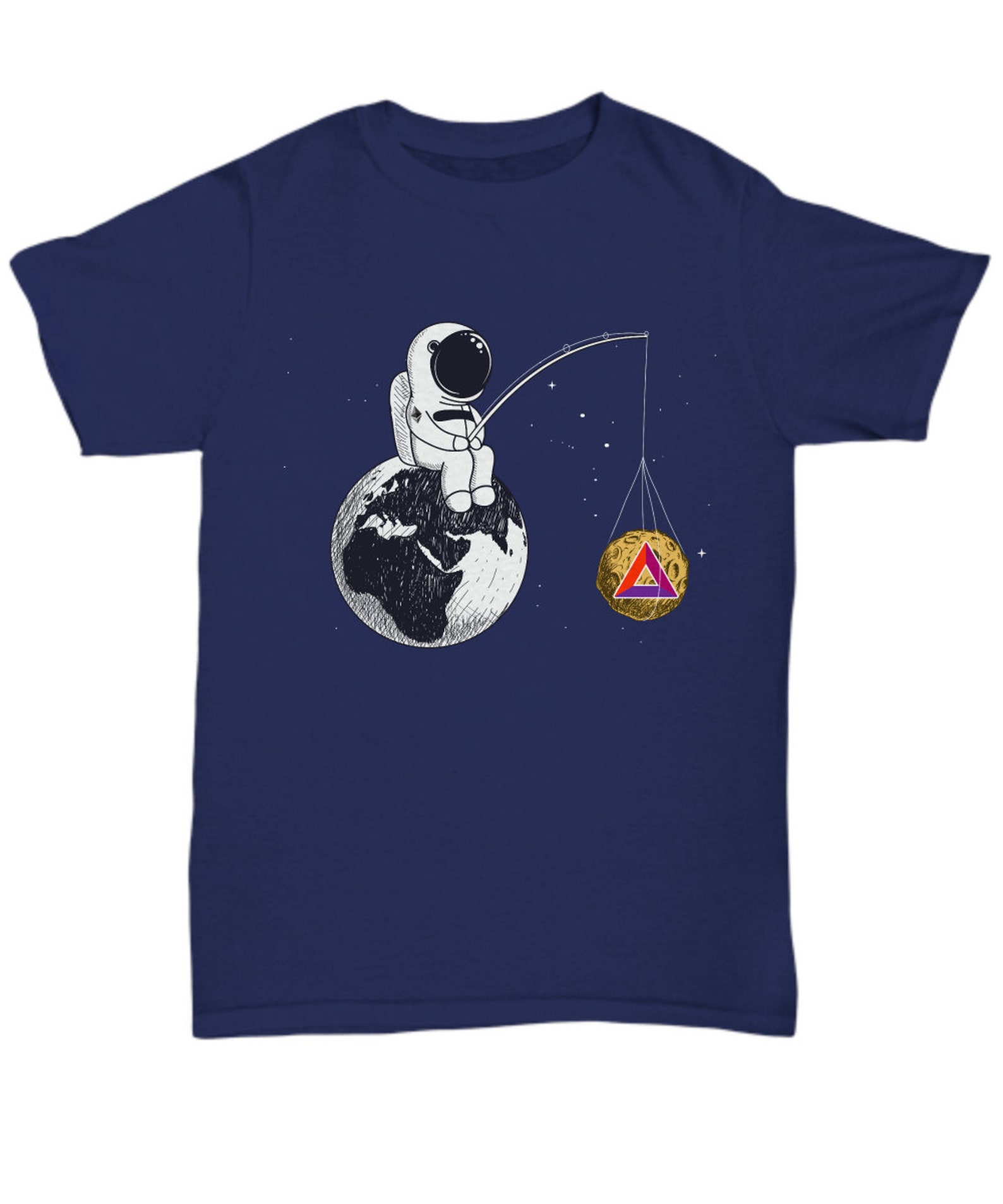 Bat Moon Cryptocurrency T-Shirt An Astronaut Fishing for a ...