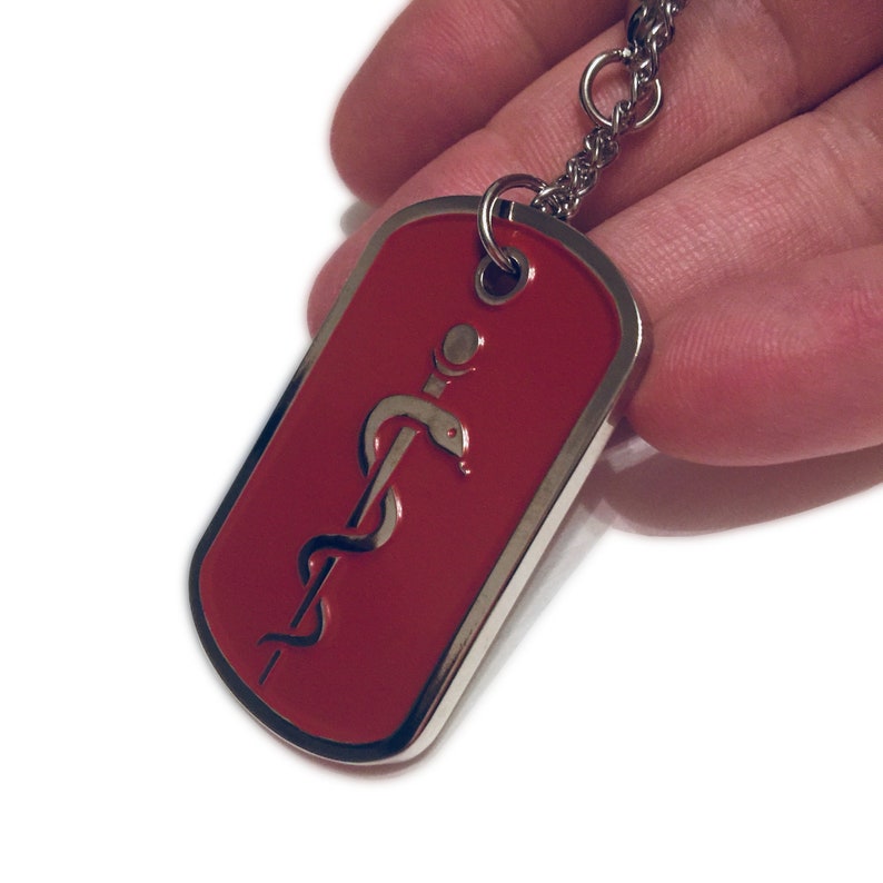 Blood Thinners Medical Allergy Emergency Necklace Dog Tag in Etsy