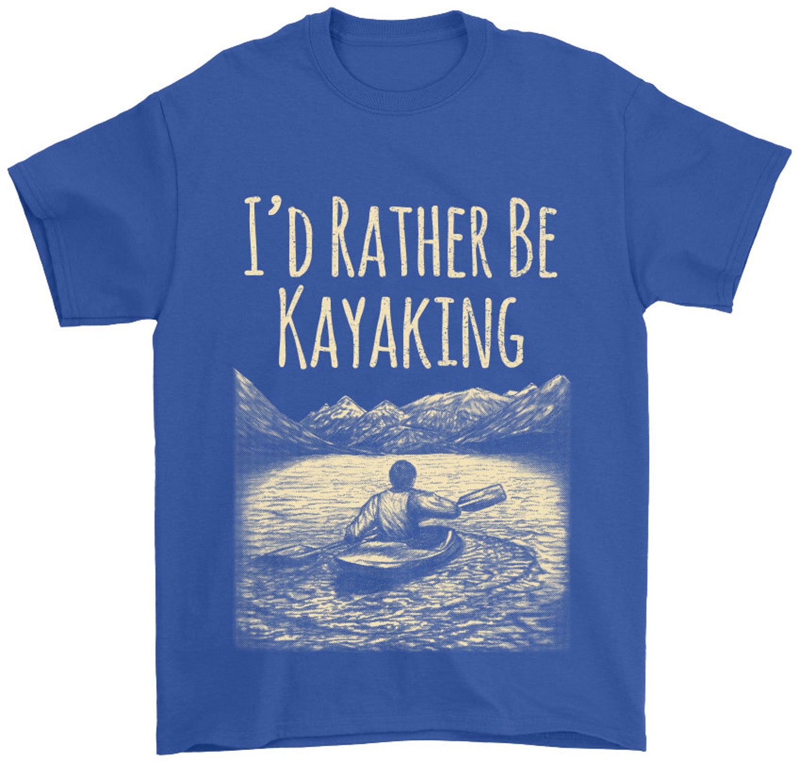 I'd Rather Be Kayaking Kayaking / Canoe Shirt For Men Etsy