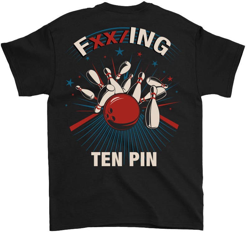 FXX/ING Ten Pin Bowling Shirt With Design on the Back Etsy