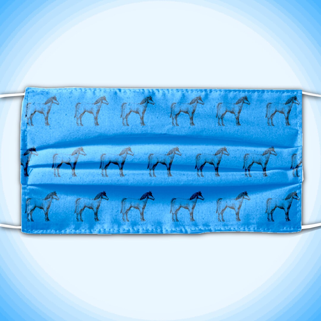 Horse Face Mask for Horse Lovers Fedup With Being at Home Etsy