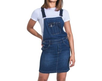 dungaree skirt dress for womens