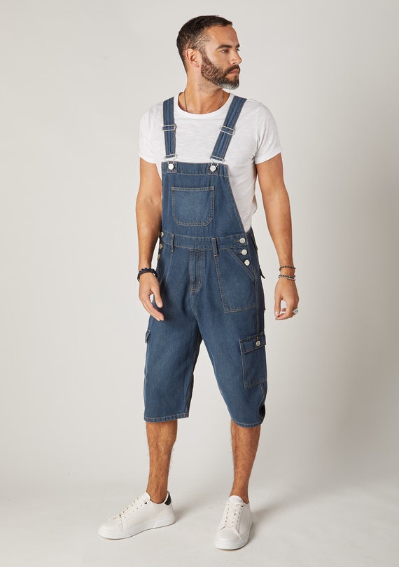 Blake Mens Cargo Pocket Denim Bib 