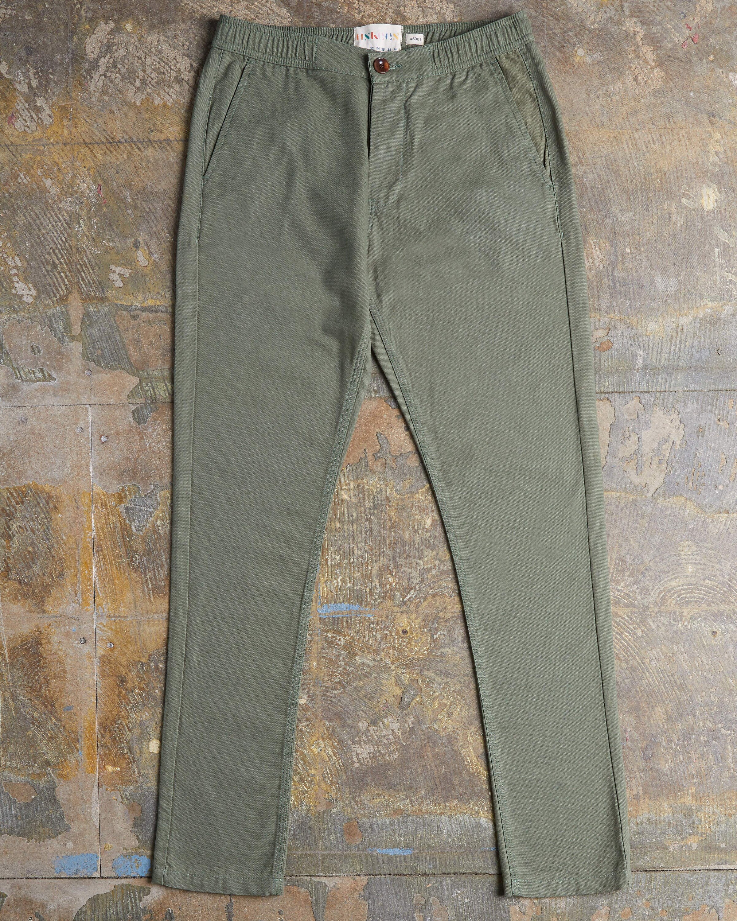 Image of The #5001 Drawstring Pant Army Green