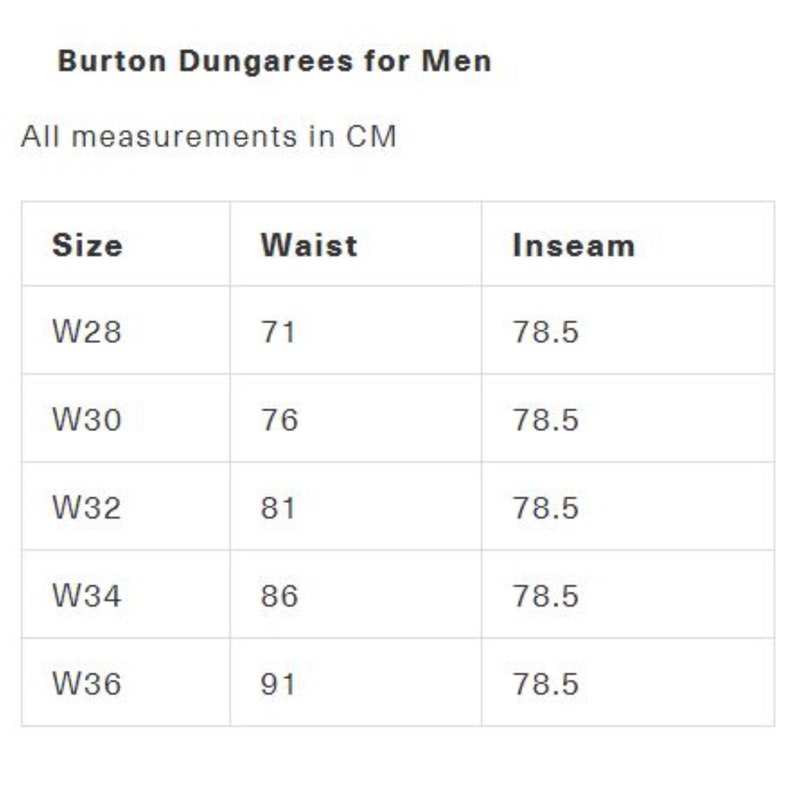 BURTON Mens Skinny Fit Dungarees Green image 5