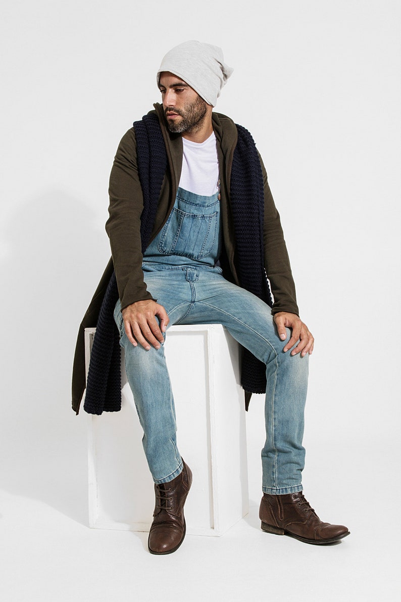 Toby Slim Fit Dungarees Aged Blue