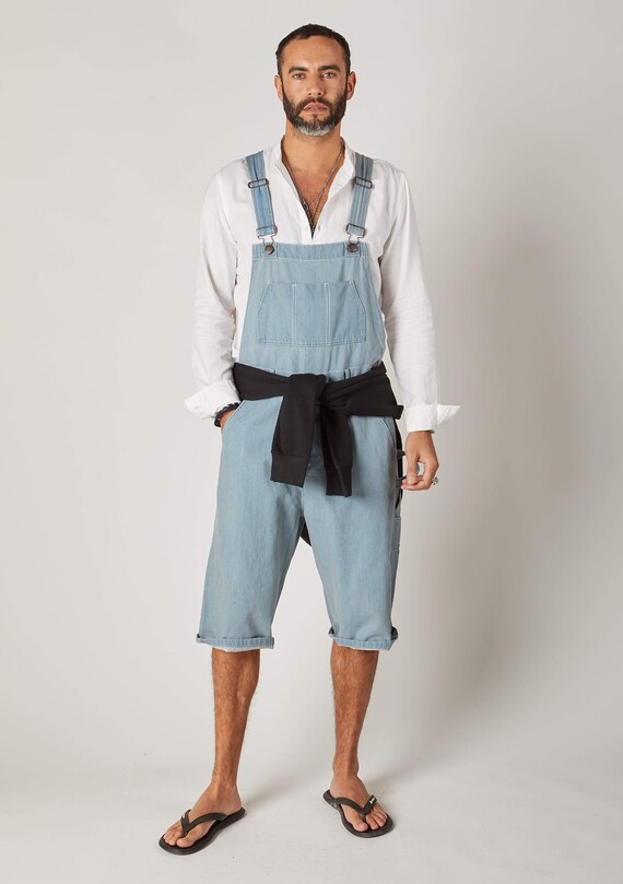 mens dungarees shorts