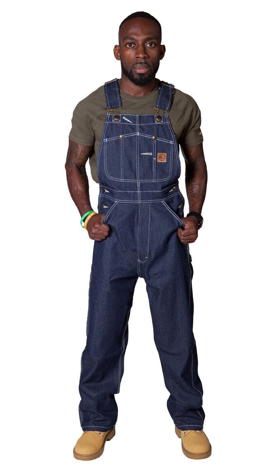 Berne American Indigo Denim Work Dungarees