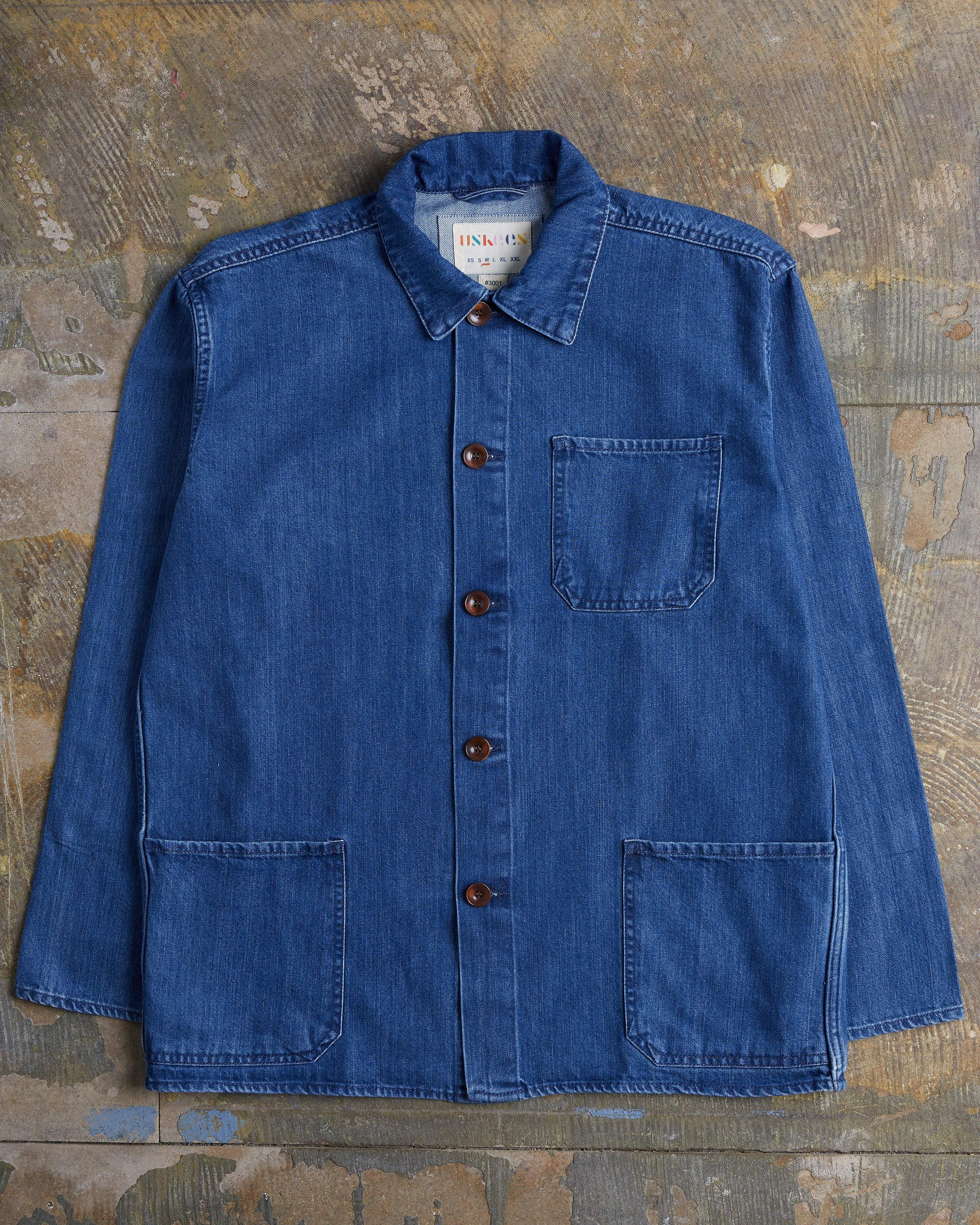 Image of The #3001 Buttoned Overshirt Washed Denim