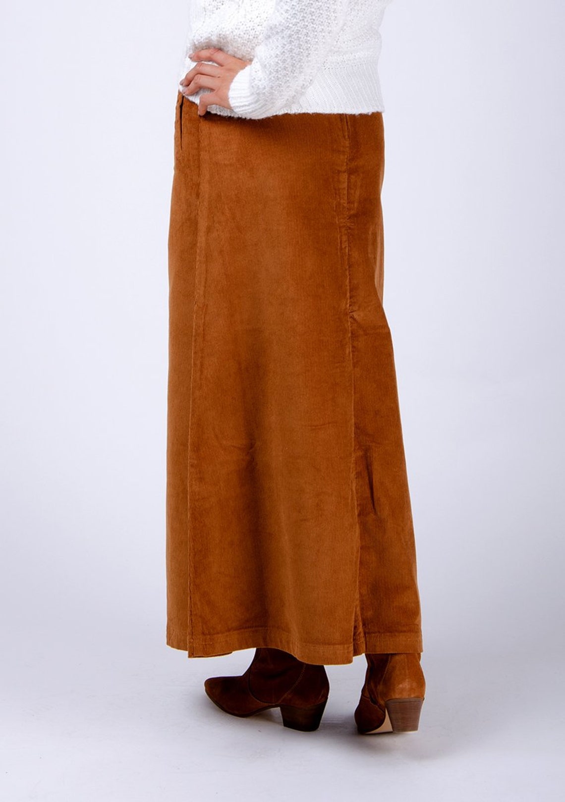 FREDE LONG SKIRT - LIGHT BROWN main image 1