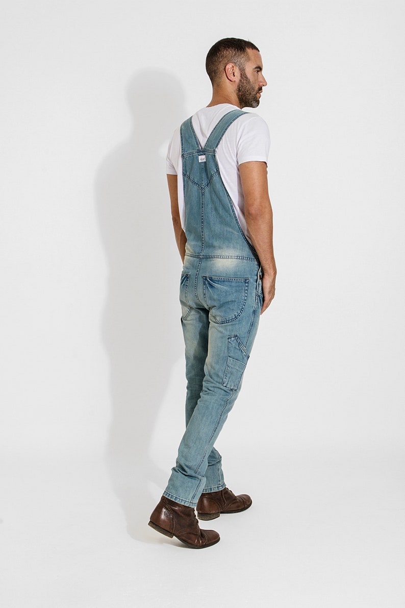 Toby Slim Fit Dungarees Aged Blue