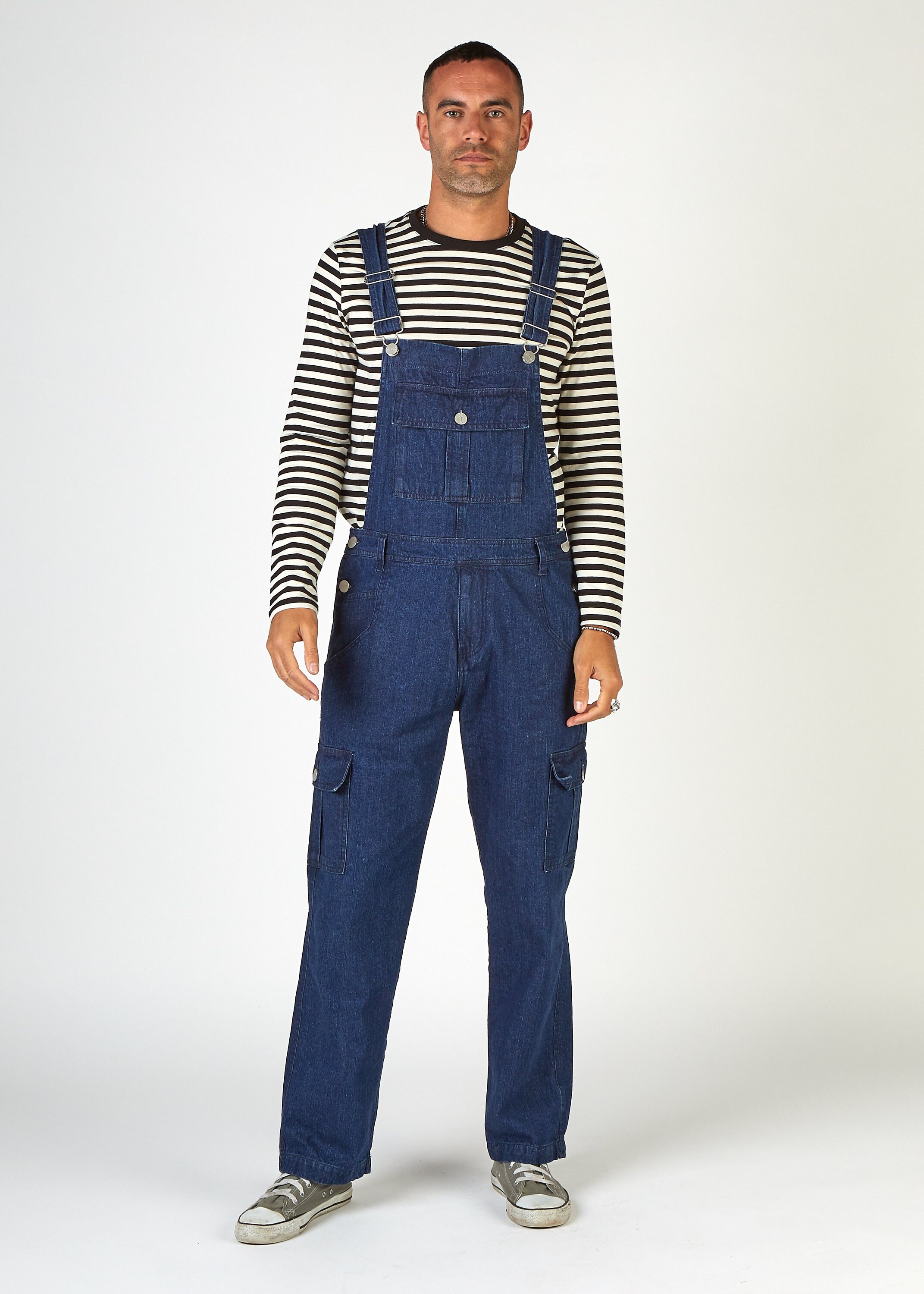 Image of Lee Mens Cargo Pocket Dungarees - Indigo
