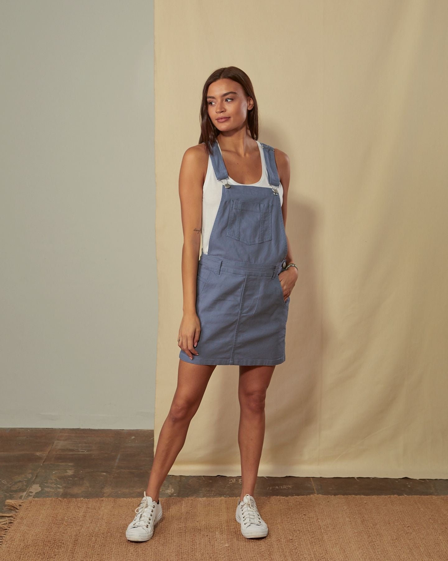 Dungaree dress online sale
