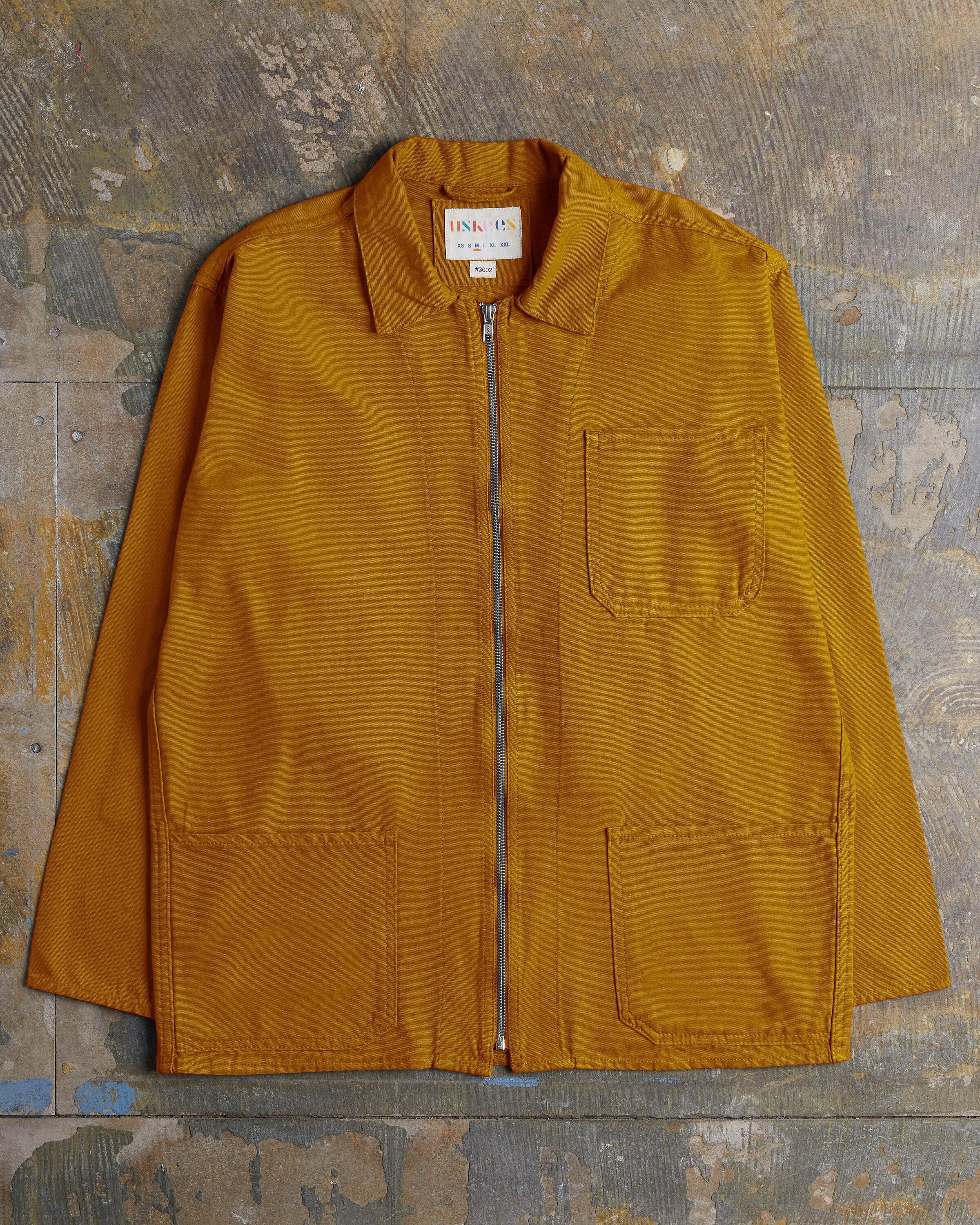 Image of The #3002 Zip-Front Overshirt Yellow