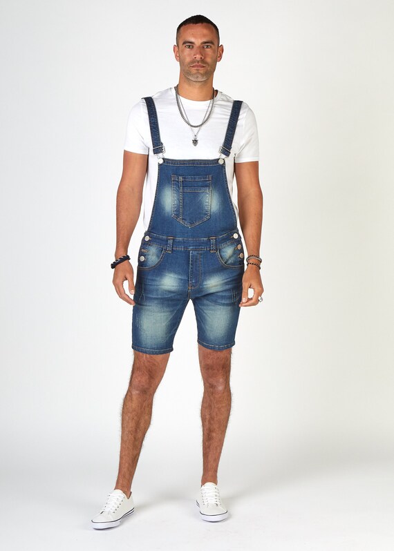 skinny denim dungarees