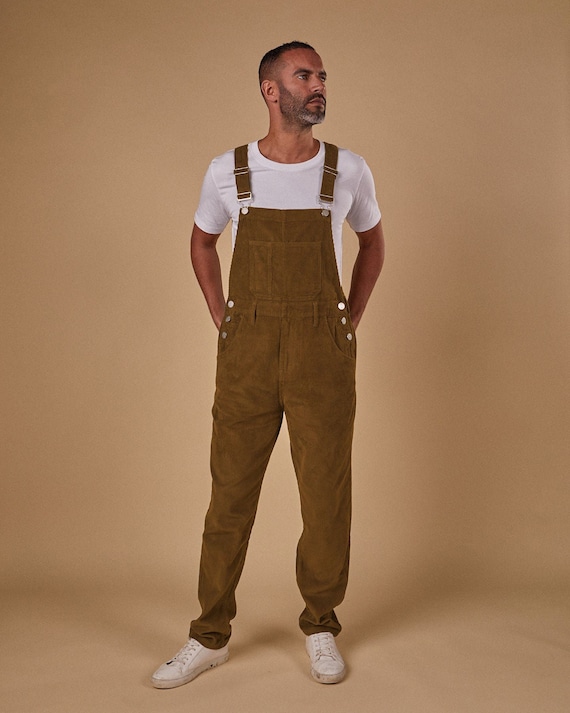 BERTIE Relaxed Fit Cord Dungarees Brown -  Canada