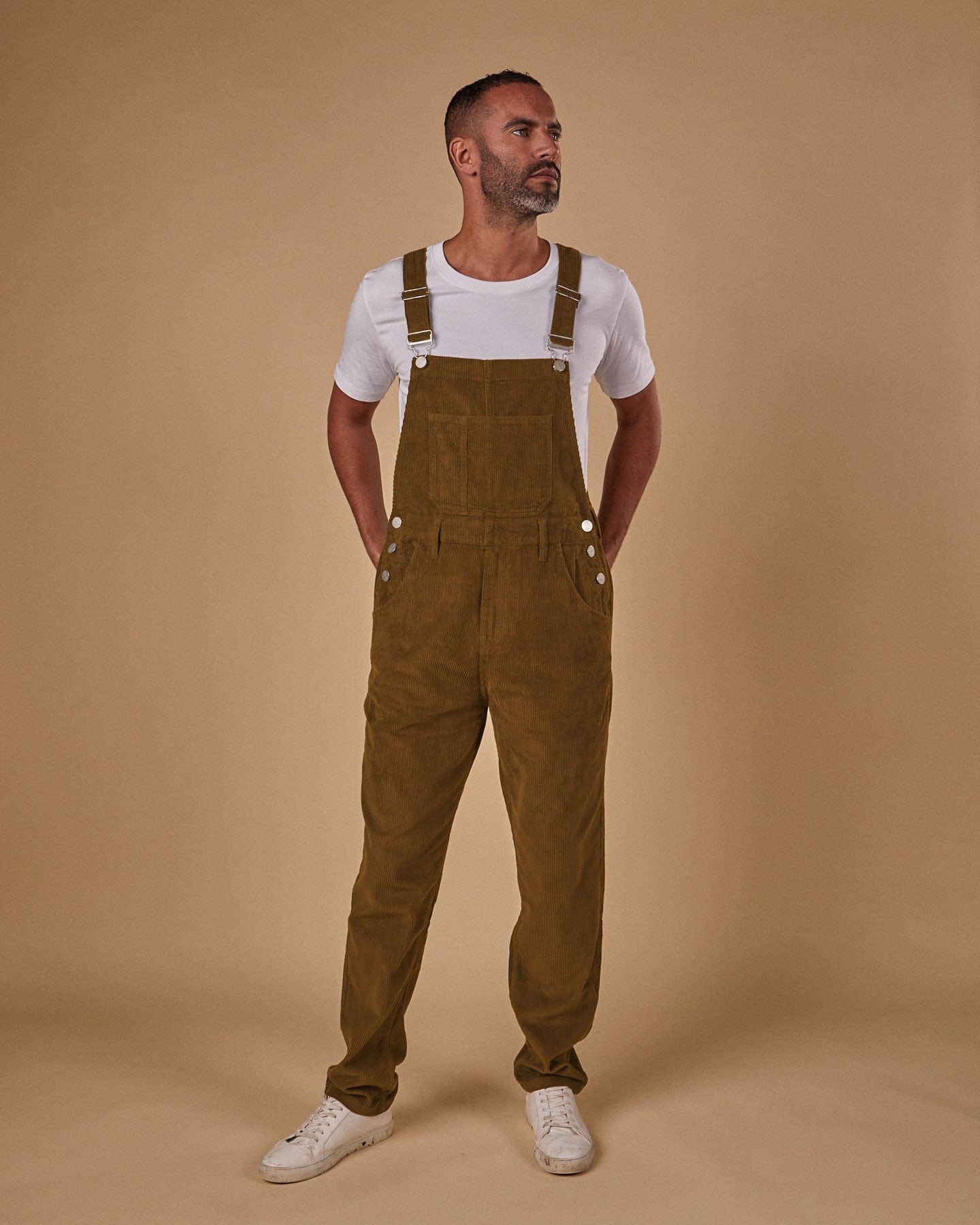 Corduroy overall shorts sales