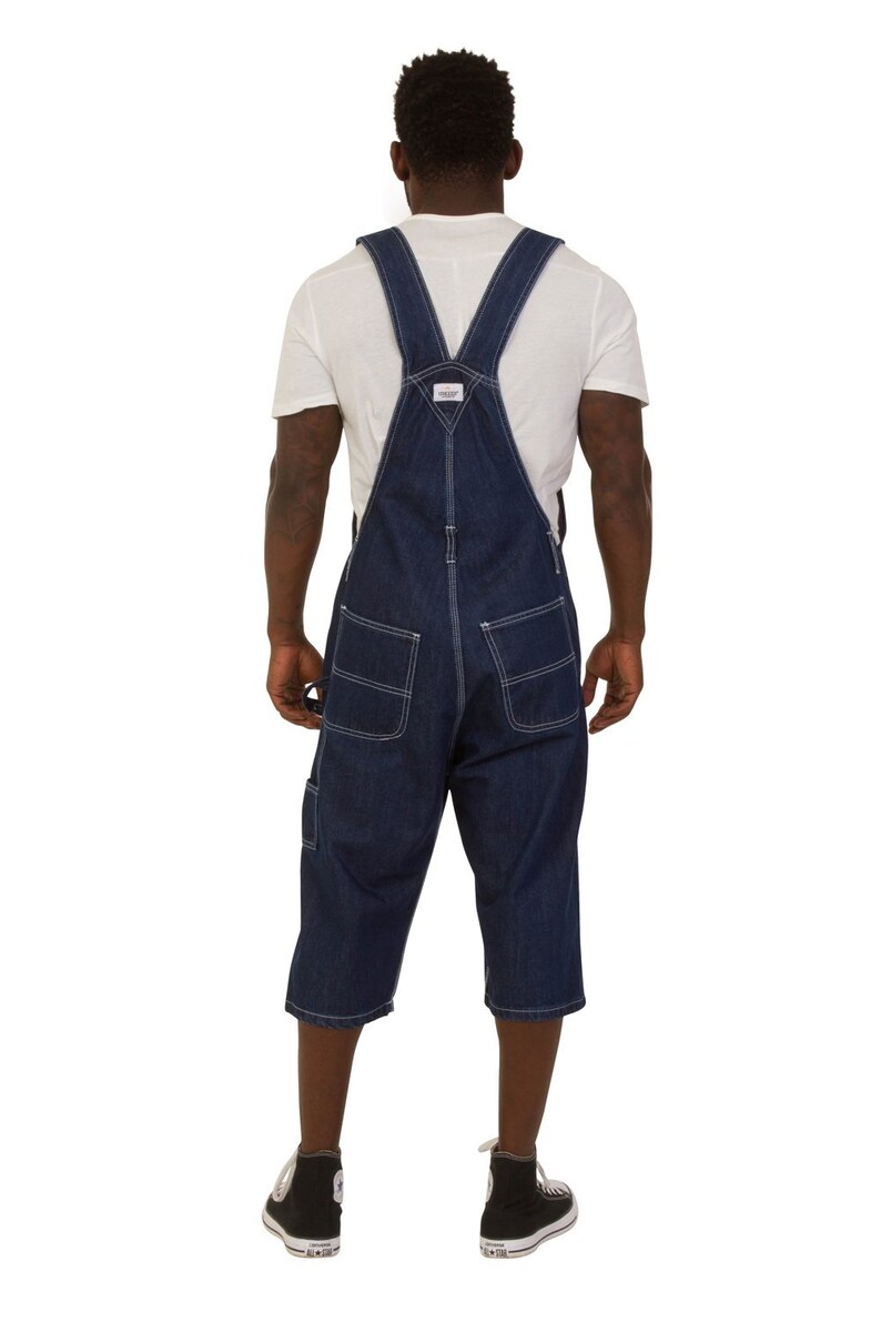 Indigo Blake Mens Dungaree Shorts