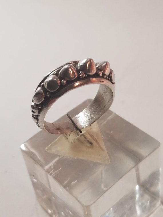 Solid Silver Ring traditional Style Bali - image 2