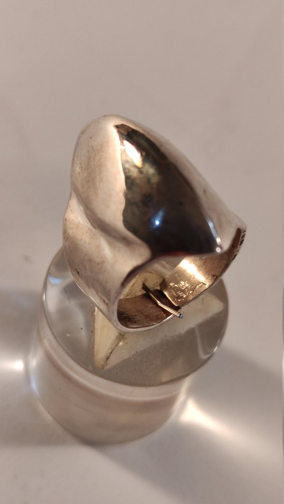 Ring Solid silver design small crest - image 2