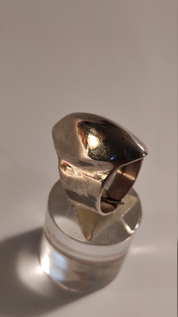 Ring Solid silver design small crest - image 1