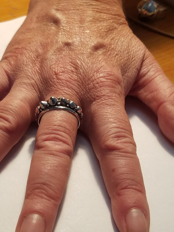 Solid Silver Ring traditional Style Bali - image 8