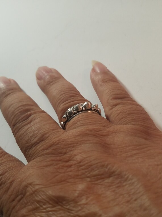 Solid Silver Ring traditional Style Bali - image 9