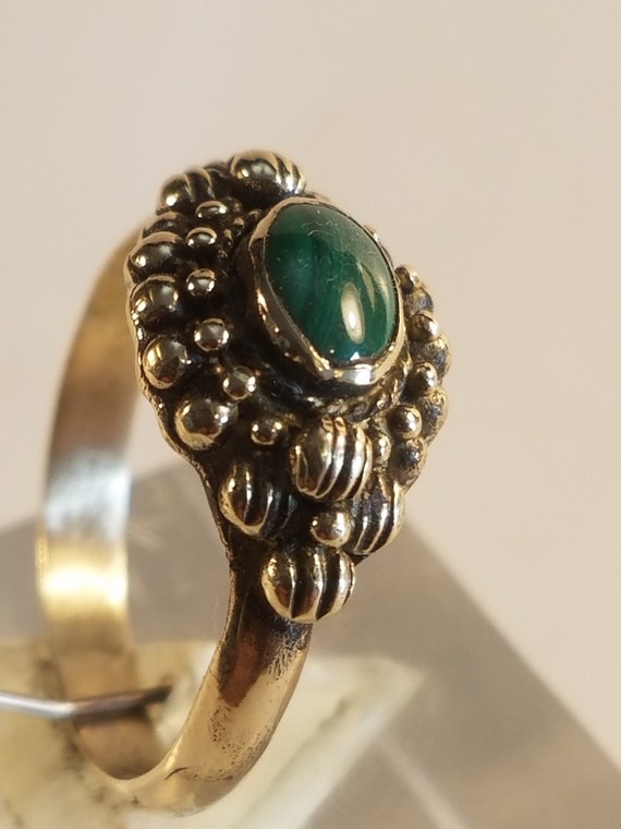 Small Turquoise Bronze Ring Small Turquoise Bronze Ring
