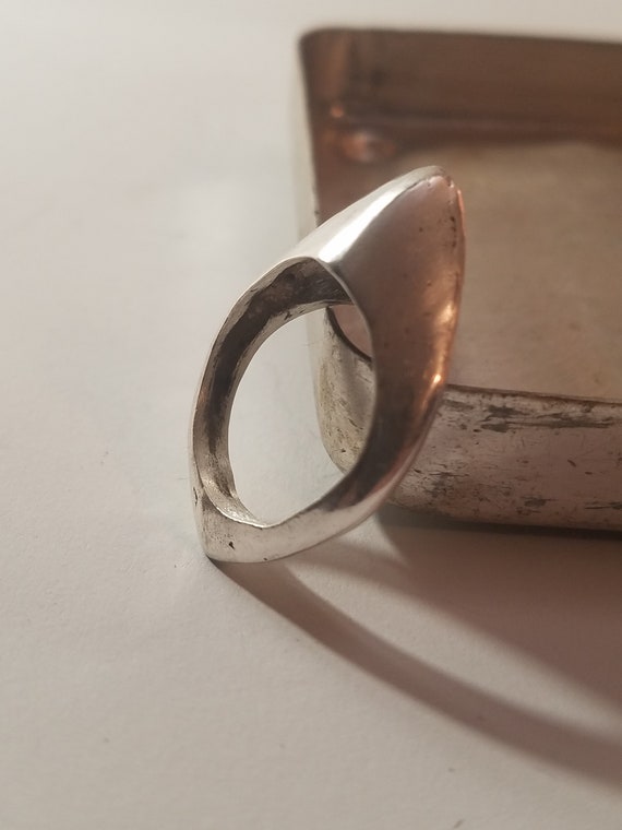 Ring Solid silver design high egg ring has four s… - image 5