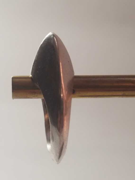 Ring Solid silver design high egg ring has four s… - image 9