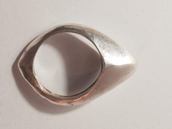 Ring Solid silver design high egg ring has four s… - image 6