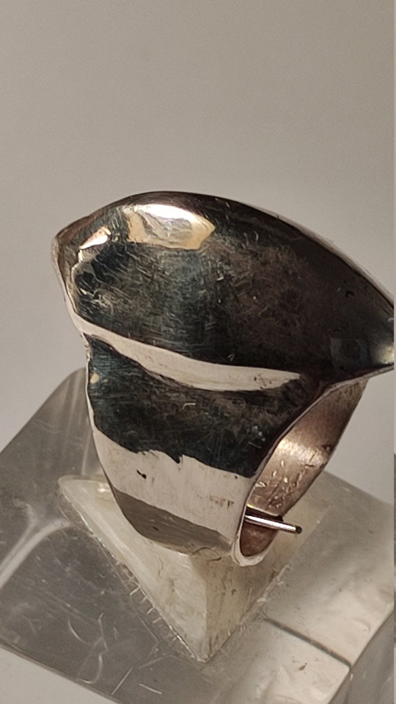 Ring Solid silver design small crest - image 8