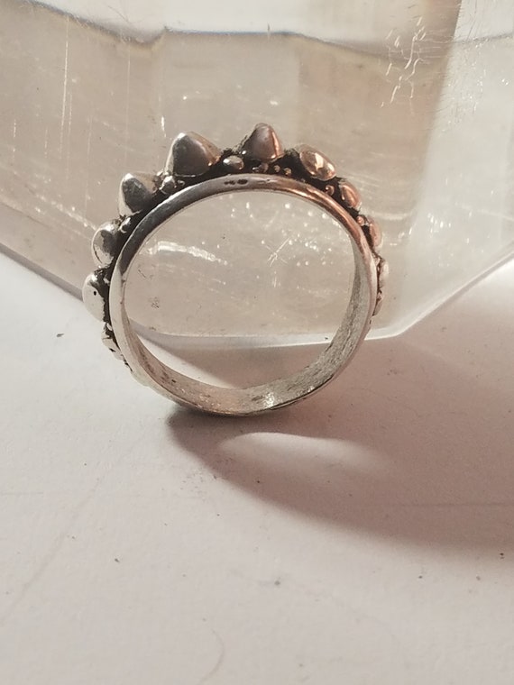 Solid Silver Ring traditional Style Bali - image 3