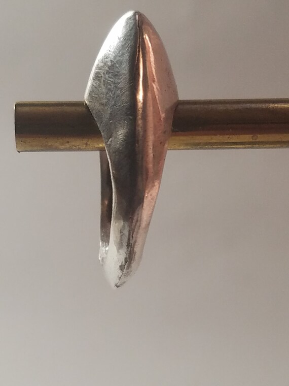 Ring Solid silver design high egg ring has four s… - image 3