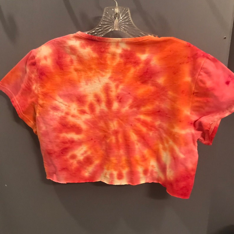 Tie Dye Crop Tee Flaming