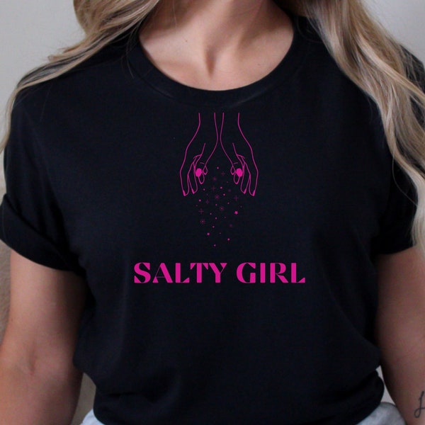 Salt lover shirt, salty girl, salt bae, condiment crew, cute womens shirt