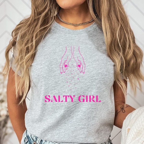 Salt lover shirt, salty girl, salt bae, condiment crew, cute womens shirt