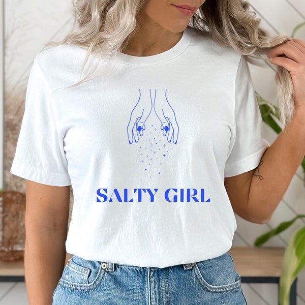 Salt lover shirt, salty girl, salt bae, condiment crew, cute womens shirt
