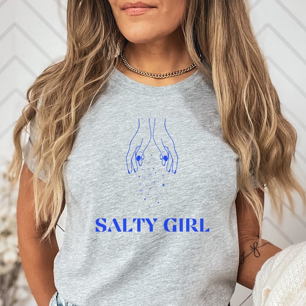 Salt lover shirt, salty girl, salt bae, condiment crew, cute womens shirt