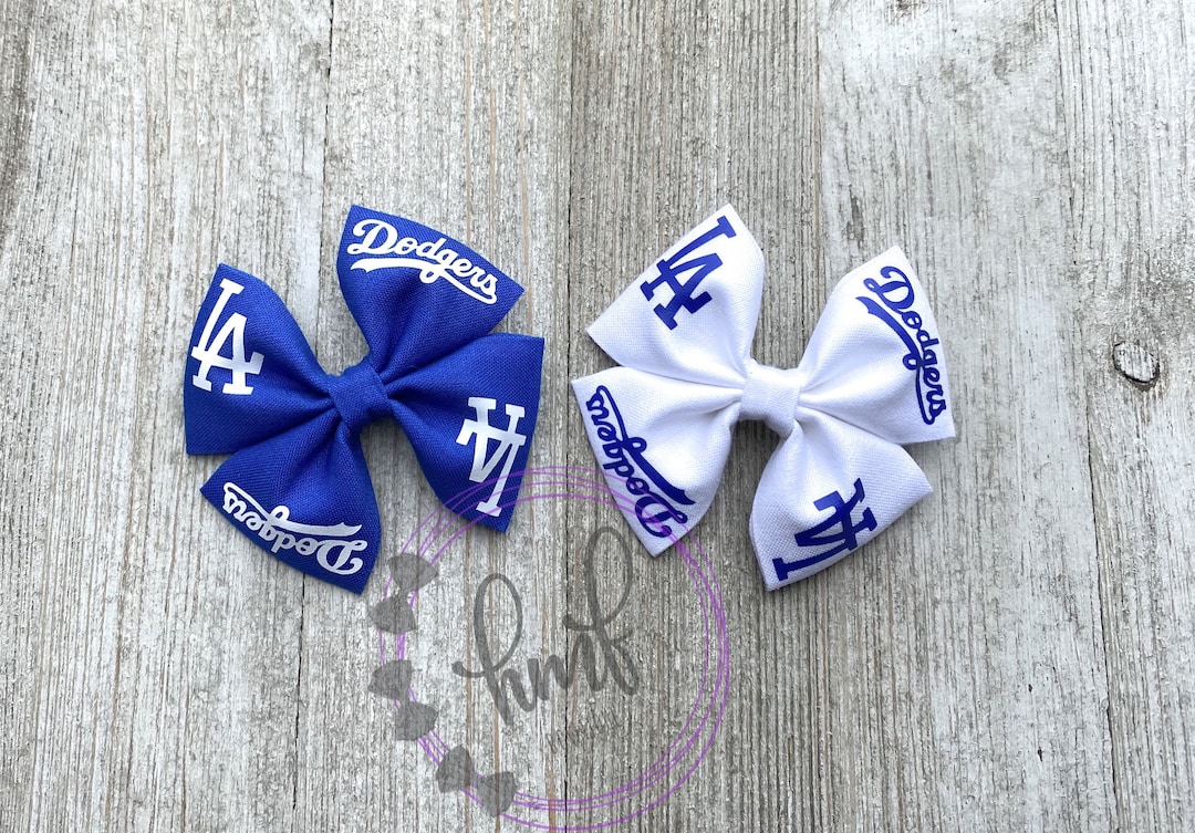 Dodgers Inspired Hair Bow LA Dodgers Headband Dodgers Etsy