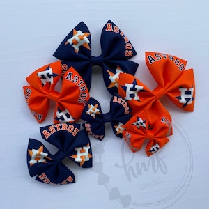 Astros hair bow, Astros bow, Astros headband, toddler, baby, big girl, teen, Houston Astros hair bow, Astro Gear, small, large bows