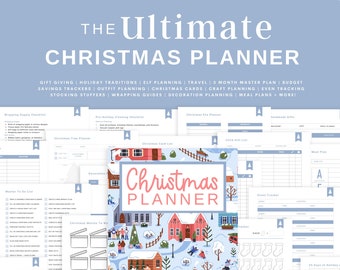 Ultimate Christmas Planner Printable, Christmas Gift Tracker, Christmas Checklist Printable, Christmas Budget Tracker, Christmas Gift List