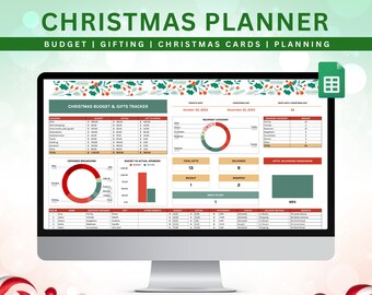 Christmas Budget Excel Template - Etsy