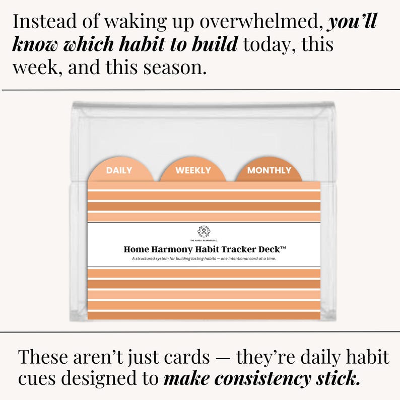 Printable routine builder for adults with ADHD or burnout, using task breakdowns and consistent visual language