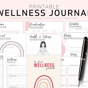 Self Care Journal, Self Care Kit, Self Care Planner, Self Care Worksheet, Wellness Planner, Mental Health Journal, Mood Tracker, Workbook