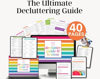 Declutter Ebook, Declutter Plan, Decluttering Cleaning Planner, Declutter Challenge, Declutter Tracker, Declutter Challenge Printable