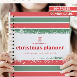 Family holiday planner for meals, outfits, and travel, printable at home to reduce seasonal stress