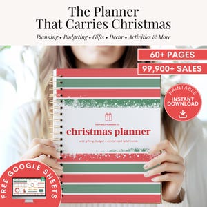 Christmas Planner Printable, Holiday Planner, Gift Budget Planner, Xmas Planner, Christmas Gift List, Christmas Binder, Christmas To Do List