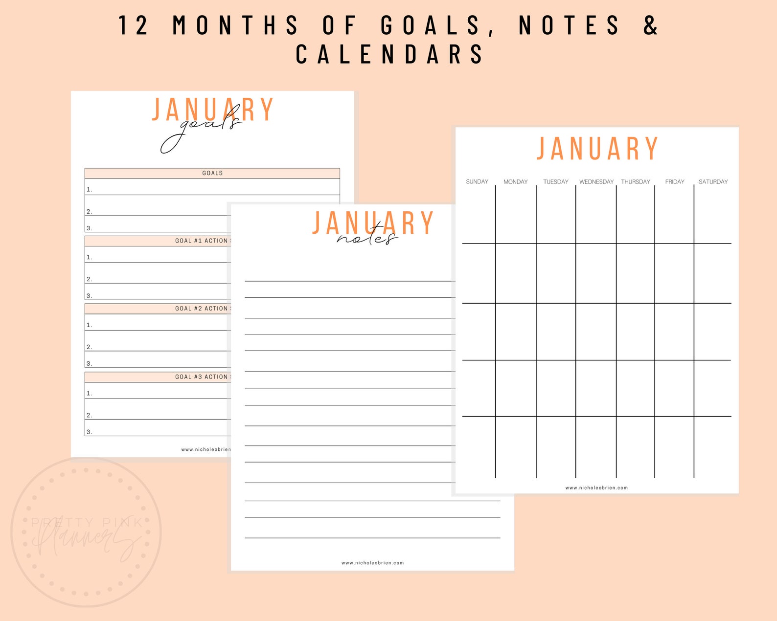 Etsy Business Planner Etsy Planner Pages Etsy Printable Etsy Canada