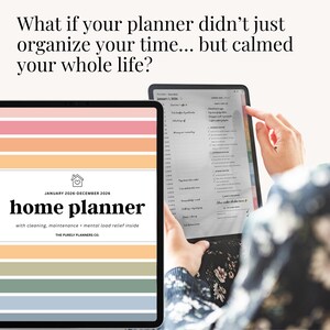 Digital home bundle helping homemakers plan chores, meals, and lifestyle goals in one place